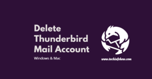 delete thunderbird mail account